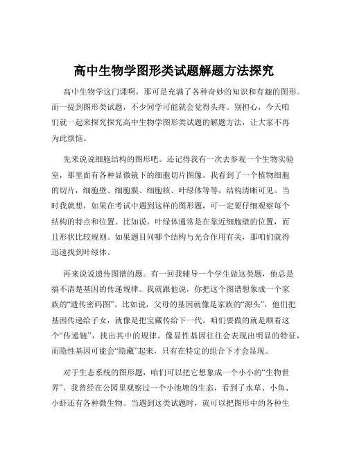高中生物学图形类试题解题方法探究