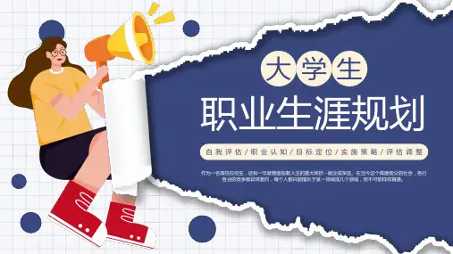 大学生职业生涯规划PPT模板