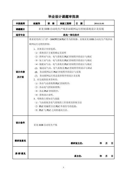 2014年毕业设计审批表(赵建伟)