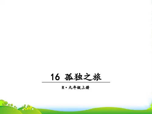 部编版九年级语文上册16孤独之旅-课件