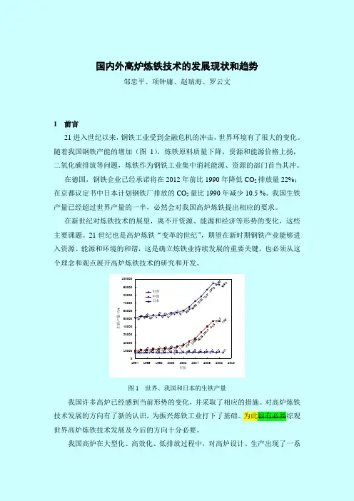国内外高炉炼铁技术的发展 (2)