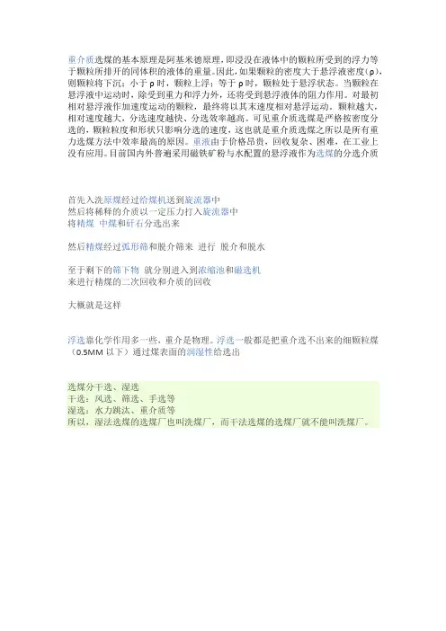 重介质选煤