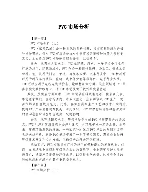 PVC市场分析