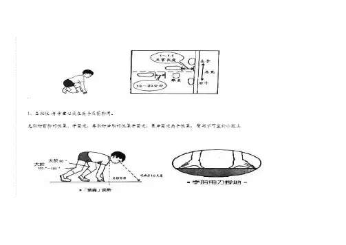 蹲踞式起跑分解图