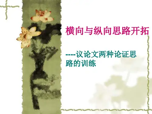 议论文两种论证思路 PPT课件