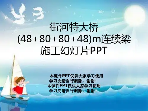 街河特大桥(48+80+80+48)m连续梁施工幻灯片PPT