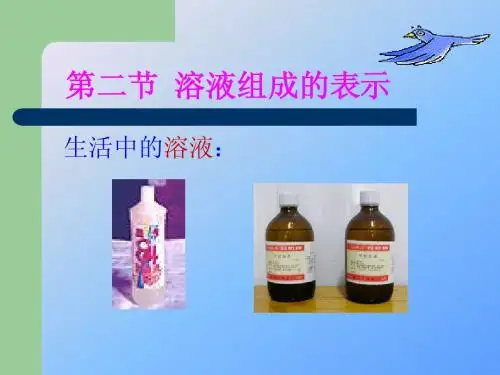 溶液组成的表示》课件1(改)
