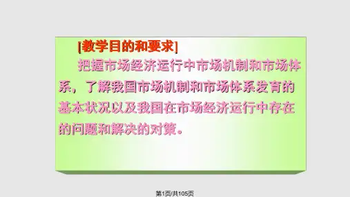 市场体系解析PPT课件