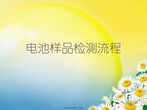 电池样品检测流程
