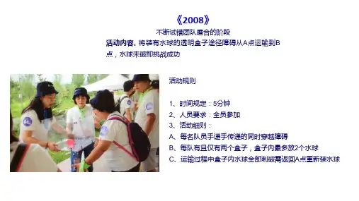 2018团建游戏10项活动