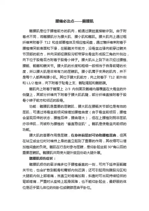 腰痛必治点——髂腰肌