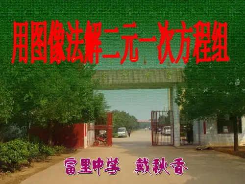 用图像法解二元一次方程组