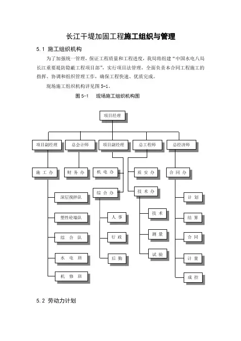 长江干堤加固工程施工组织与管理