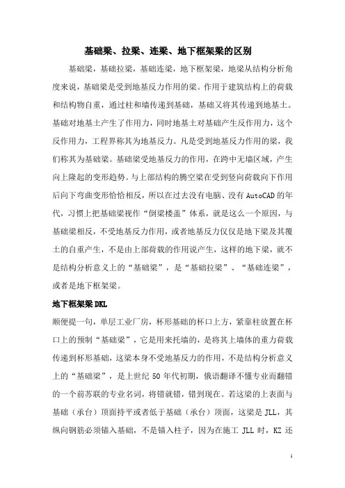 基础梁联系梁的区