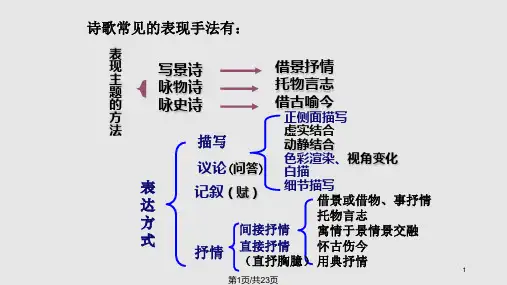 鉴赏诗歌的抒情方式PPT课件