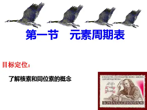 元素周期表——核素和同位素