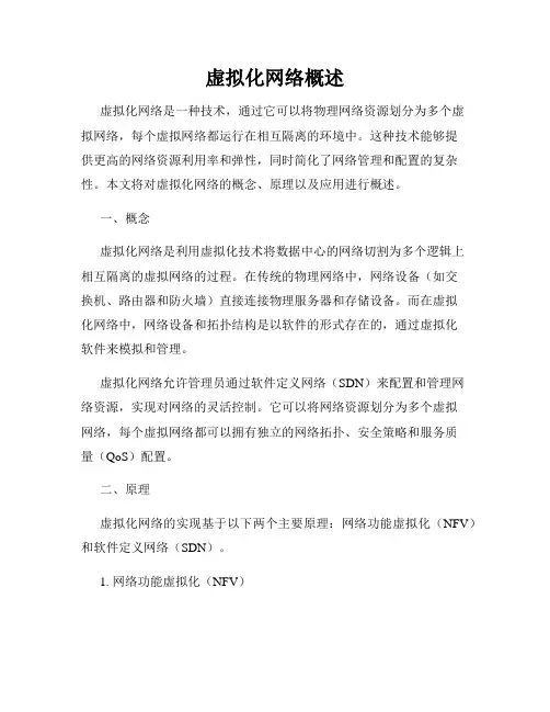 虚拟化网络概述