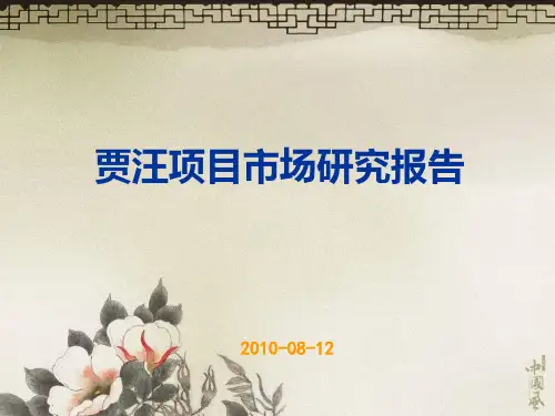 贾汪项目市场研究报告