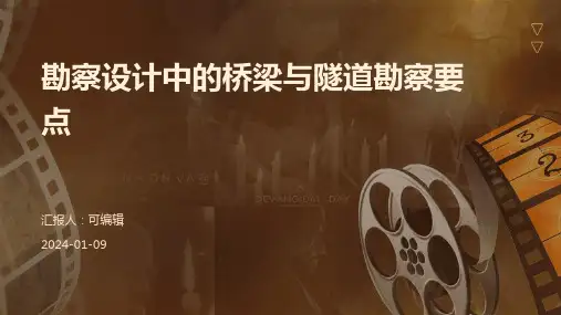 勘察设计中的桥梁与隧道勘察要点