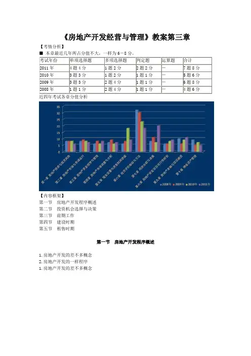 《房地产开发经营与管理》教案第三章