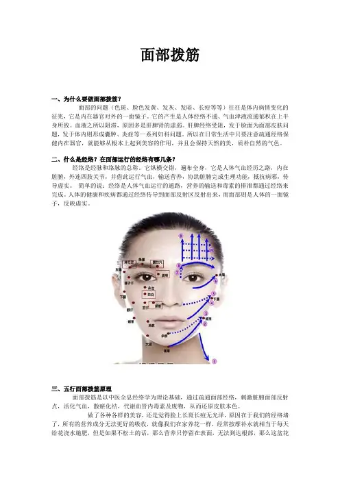 面部拨筋