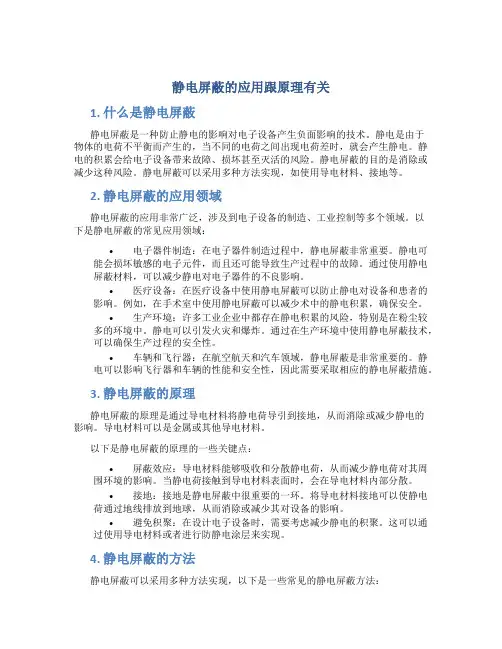 静电屏蔽的应用跟原理有关