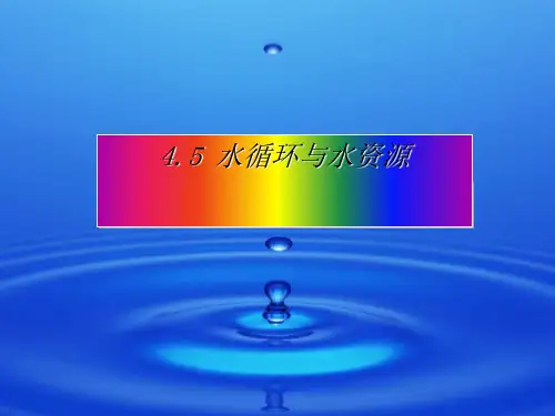 八上物理 4.5 水循环与水资源 课件