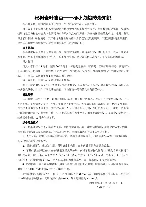 杨树食叶害虫