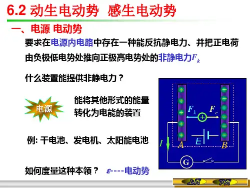 《大学物理》6.2动生电动势感生电动势解读
