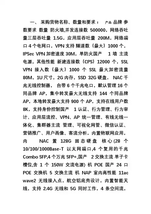 参数要求