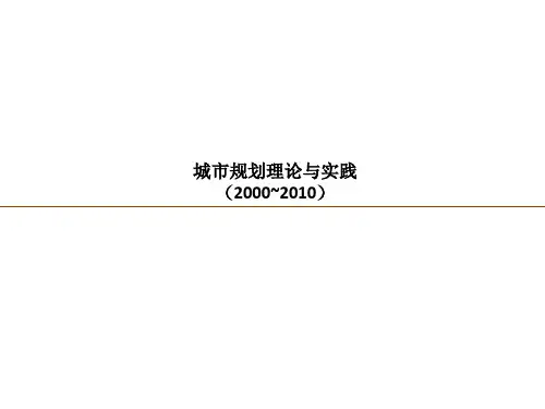 城市规划理论和实践2010-2020