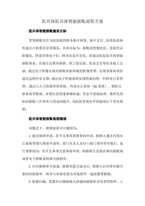 医共体智能报账流程方案