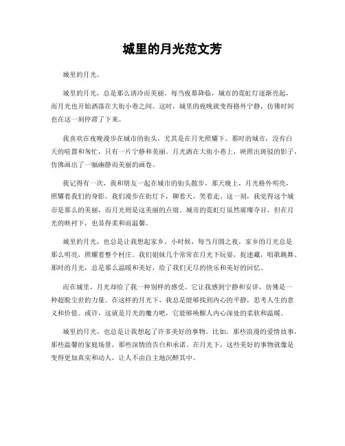 城里的月光范文芳