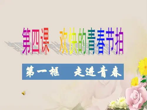 走进青春ppt优秀课件 人教版