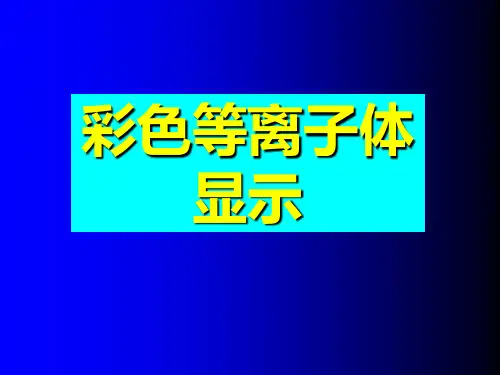 等离子体显示器概述