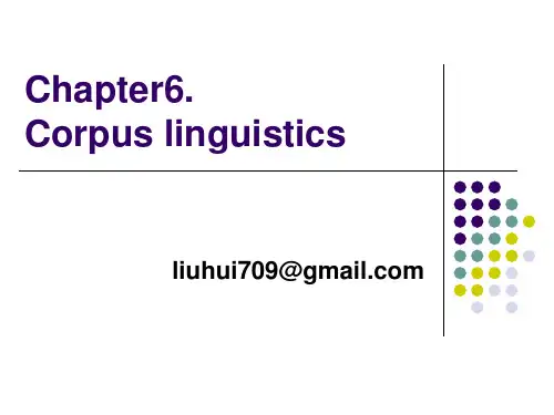 Chapter6.Corpus linguistics