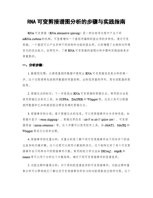 RNA可变剪接谱图分析的步骤与实践指南