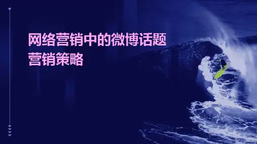 网络营销中的微博话题营销策略