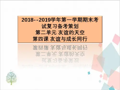 人教部编版《友谊与成长同行》_优质课件