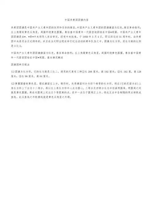 中国共青团团旗内容
