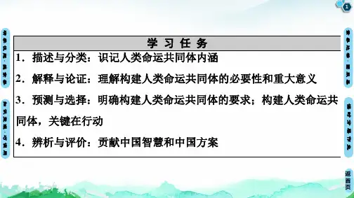 新教材构建人类命运共同体课件完美统编版1