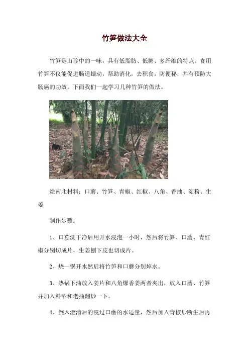 竹笋做法大全