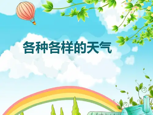 教科版《各种各样的天气》ppt完美版1