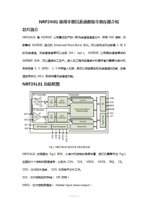 NRF24l01使用手册函数介绍