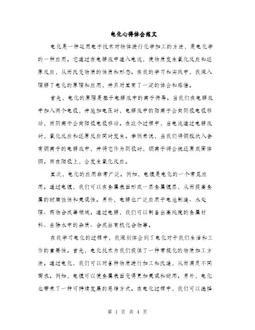 电化心得体会范文（2篇）
