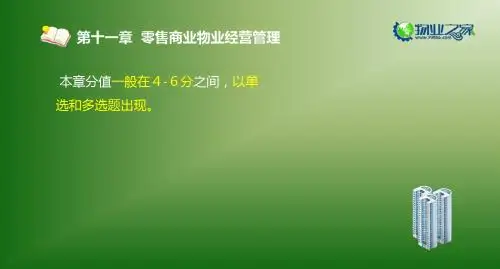 《物业经营管理》第十一章讲义