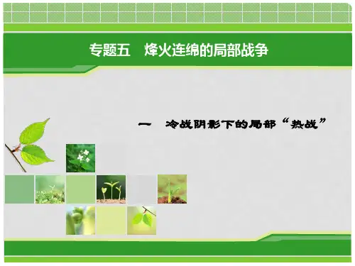 高中历史 专题5 烽火连绵的局部战争 专题5.1 冷战阴影