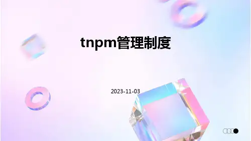 tnpm管理制度