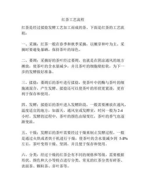 红茶工艺流程