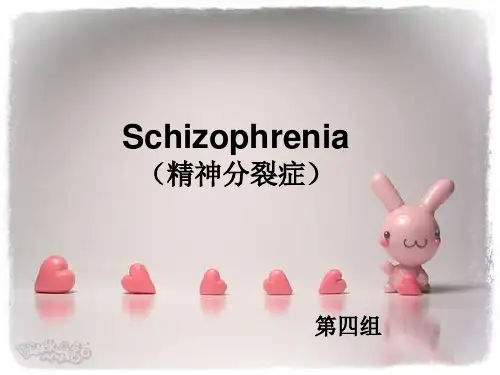 精神分裂症英文讲解资料